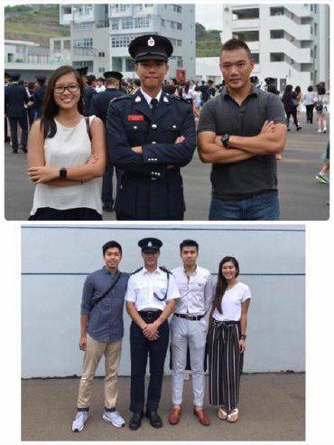 身穿香港警察制服者為鄧偉熙