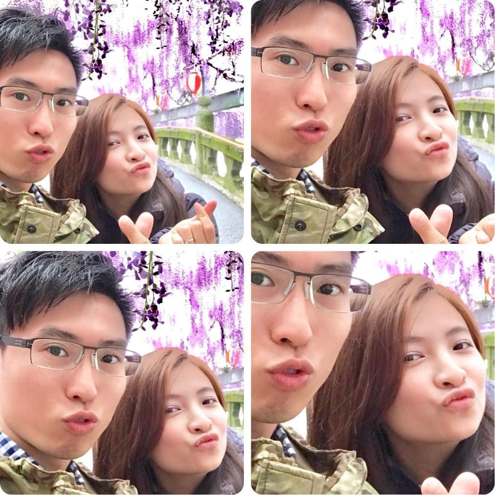 林家譽與其伴侶的合照